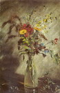 Делакруа (Delacroix) Эжен : Цветы в стекланной вазе