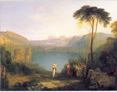 Тёрнер Джозеф: Озеро Аверн. Эней и дух Кумы