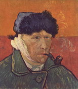 Ван Гог (van Gogh) Винсент : Автопортрет с отрезанным ухом. Вариант