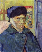 Ван Гог (van Gogh) Винсент : Автопортрет с отрезанным ухом