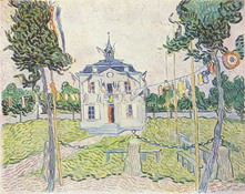 Ван Гог (van Gogh) Винсент : Дом деревенской общины в Овере