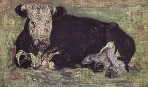 Ван Гог (van Gogh) Винсент : Лежащая корова