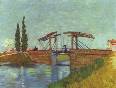 Ван Гог (van Gogh) Винсент : Мост Англуа под Арлем. Разводной мост