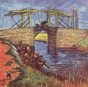 Ван Гог (van Gogh) Винсент : Мост Англуа. Вариант