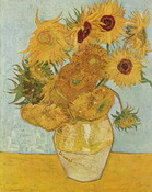 Ван Гог (van Gogh) Винсент : Натюрморт с подсолнухами. Вариант
