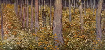 Ван Гог (van Gogh) Винсент : Пара на лесной прогулке