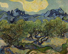 Ван Гог (van Gogh) Винсент : Пейзаж с оливами