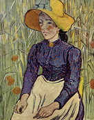 Ван Гог (van Gogh) Винсент : Портрет молодой крестьянки