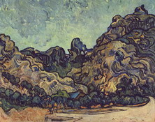Ван Гог (van Gogh) Винсент : Холмы близ Сен-Реми