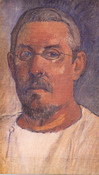 Гоген (Gauguin) Поль : Автопортрет в очках
