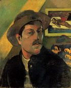 Гоген (Gauguin) Поль : Автопортрет в шляпе