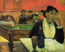 Гоген (Gauguin) Поль : В кафе мадам Жино