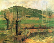 Гоген (Gauguin) Поль : Вид на Сен-Маргерит в окрестностях Понт-Авена