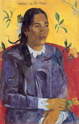 Гоген (Gauguin) Поль : Женщина с цветком 2
