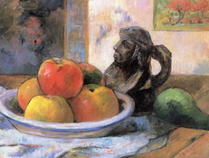 Гоген (Gauguin) Поль : Натюрморт с яблоками