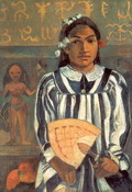 Гоген (Gauguin) Поль : Предки Техаманы. Портрет Техуры, тайтянской жены Гогена