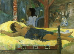 Гоген (Gauguin) Поль : Рождение Христа Сына Божьего