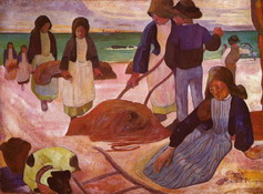 Гоген (Gauguin) Поль : Сборщики водорослей
