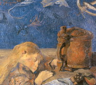 Гоген (Gauguin) Поль : Спящий Кловис