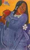 Гоген (Gauguin) Поль : Таитянка с плодами манго