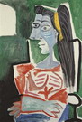 Пикассо Пабло: Женщина в кресле со скрещенными руками
