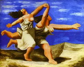 Пикассо Пабло: Женщины бегущие по берегу