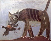 Пикассо Пабло: Кошка, поймавшая птицу