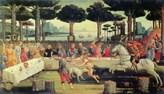 Боттичелли (Botticelli) Сандро (наст. Алессандро Ф: Картина к Декамерону. Ужин Настажио у Онестии. Эпизод третий