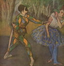 Дега (Degas) Эдгар : Арлекин и Коломбина