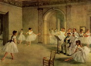 Дега (Degas) Эдгар : Балетный класс Оперы на улице Лепелетье