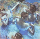 Дега (Degas) Эдгар : Голубые танцовщицы