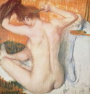 Дега (Degas) Эдгар : Женщина за туалетом. Вариант