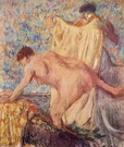 Дега (Degas) Эдгар : Женщина, выходящая из ванны