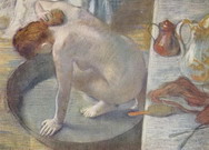 Дега (Degas) Эдгар : Женщина, моющая спину