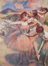 Дега (Degas) Эдгар : Пейзаж с танцовщицами