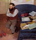 Дега (Degas) Эдгар : Портрет диего Мартелли