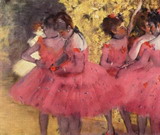 Дега (Degas) Эдгар : Розовые танцовщицы