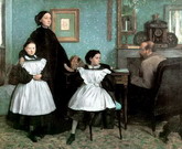 Дега (Degas) Эдгар : Семья Беллелли