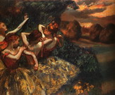 Дега (Degas) Эдгар : Четыре танцовщицы. Вариант