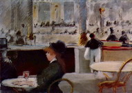 Мане (Manet) Эдуар: В кафе