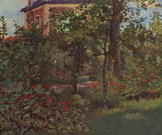 Мане (Manet) Эдуар: Уголок сада в Бельвю