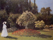 Моне (Monet) Клод: Дама в саду