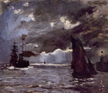 Моне (Monet) Клод: Ночное море
