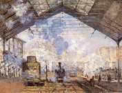 Моне (Monet) Клод: Париж. Вокзал Сен-Лазар