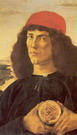 Боттичелли (Botticelli) Сандро (наст. Алессандро Ф: Портрет юноши с медалью Козимо Медичи