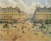Моне (Monet) Клод: Бульвар Оперы. Солнечное утро