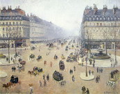 Моне (Monet) Клод: Бульвар Оперы. Туманная погода