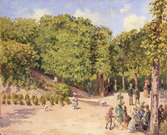 Моне (Monet) Клод: Городской парк в Понтуазе