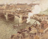 Моне (Monet) Клод: Руан. Мост Буальдьё
