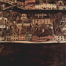Шилле (Schielle) Эгон : Вид на городок Курмау